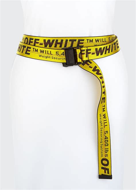 off white classic industrial belt.